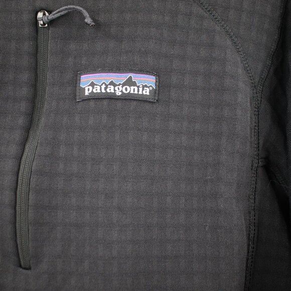 Patagonia R1 Pullover Women Medium Regulator Waffle Grid Fleece Polartec Black - Picture 3 of 12